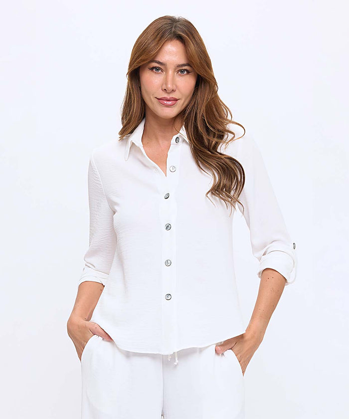 Long Sleeve Button Up Top