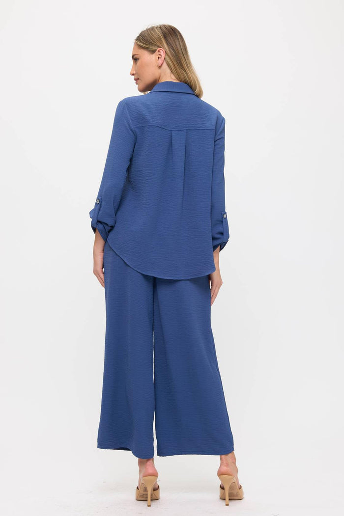Long Sleeve Button Up Top