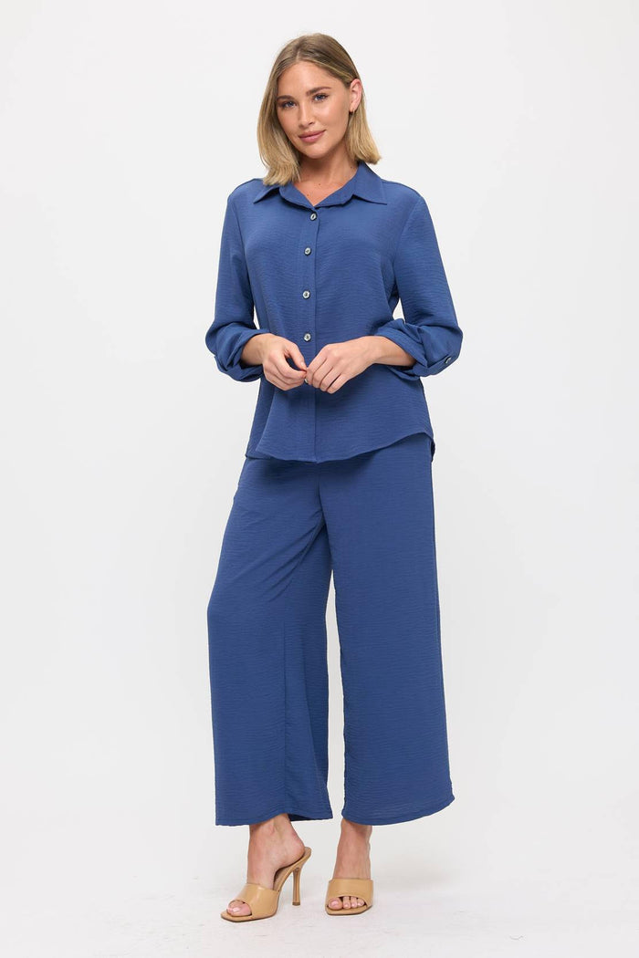 Long Sleeve Button Up Top