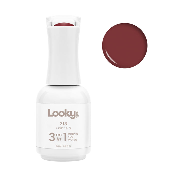 Looky Vernis Gel 3 en 1 #318 Gabriela