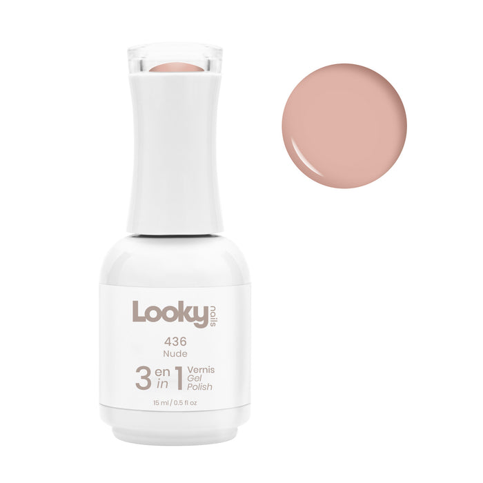 Looky Vernis Gel 3 en 1 #436 Nude (Collection Sarah Couture)