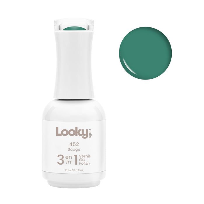 Looky Vernis Gel 3 en 1 #452 Sauge (Collection Sarah Couture)