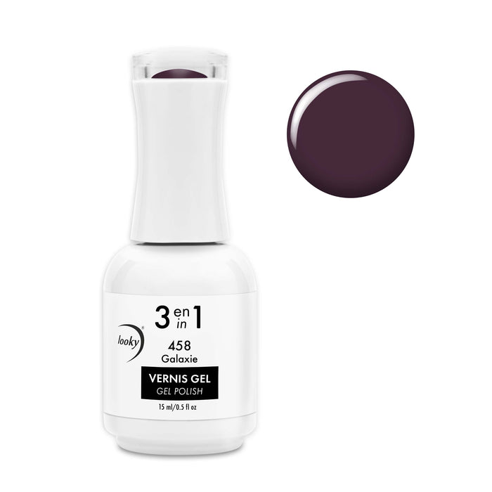 Looky Vernis Gel 3 en 1 #458 Galaxie (Collection Sarah Couture) (EXCLUSIVITÉ WEB)