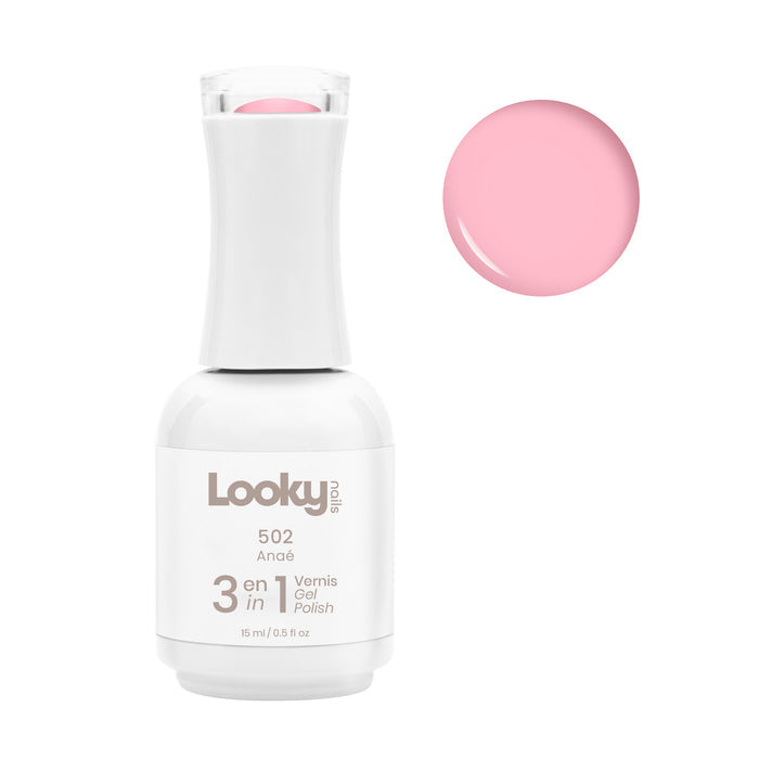 Looky Vernis Gel 3 en 1 #502 Anaé (Collection Milky)