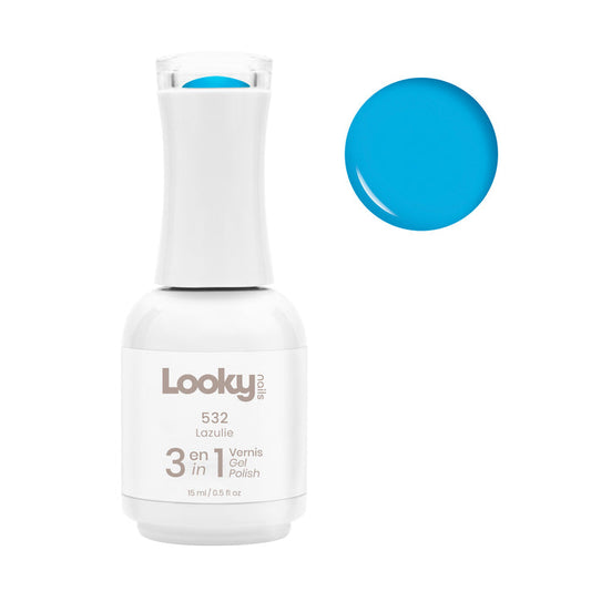 Looky Vernis Gel 3 en 1 #532 Lazulie (Collection Néon)