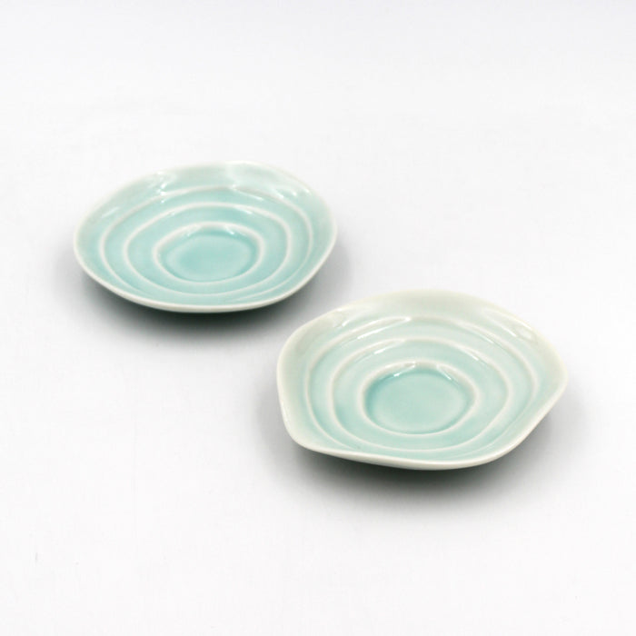 Lotus Bluegreen Soy Sauce Saucer