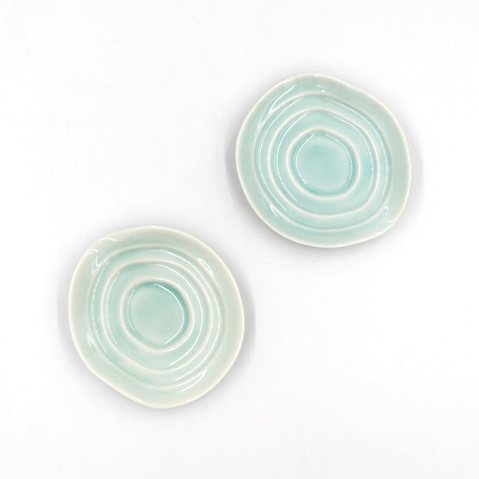 Lotus Bluegreen Soy Sauce Saucer