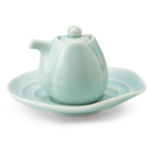 Lotus Bluegreen Soy Sauce Saucer