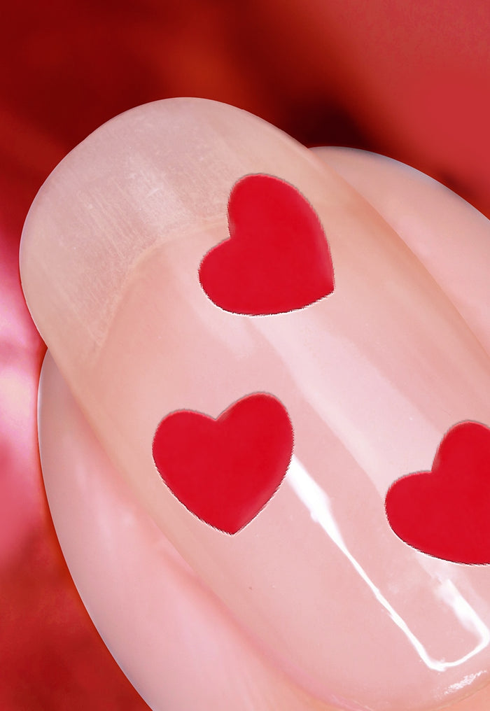 Loving In London Heart Confetti Topper Nail Polish