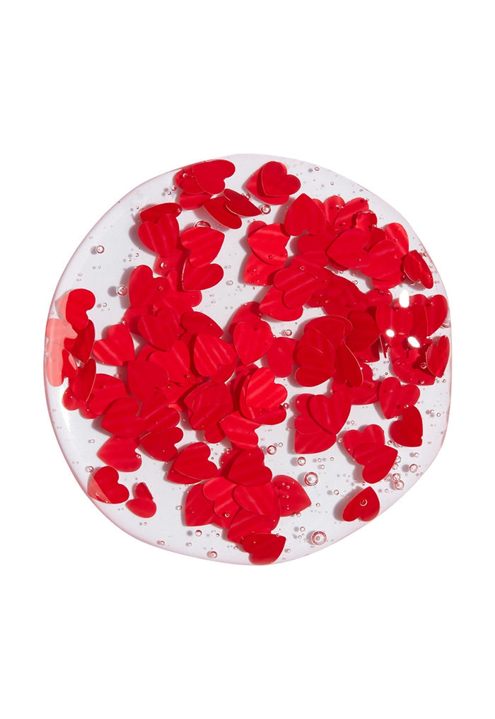 Loving In London Heart Confetti Topper Nail Polish