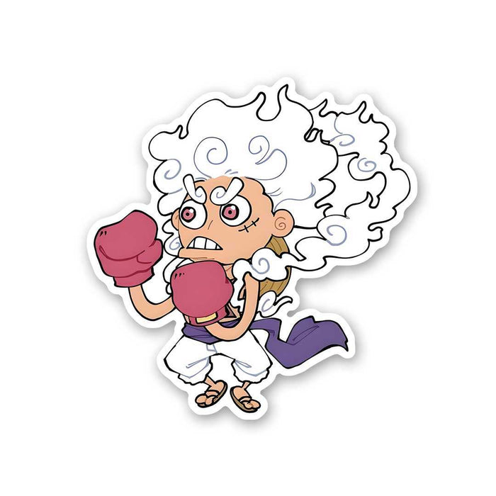 Luffy Gear 5 Boxing Sticker - Stickers | STICK IT UP