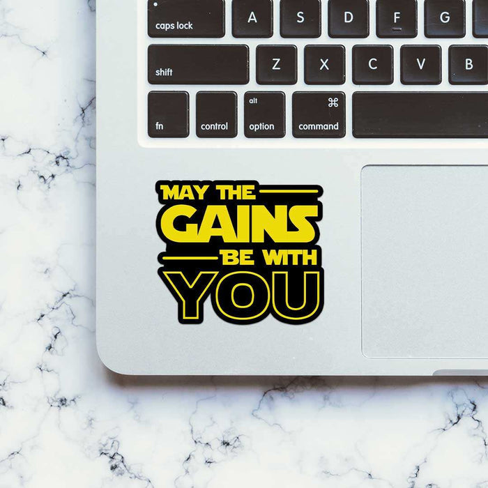 May The Gains Be Woth You Sticker - Stickers | STICK IT UP