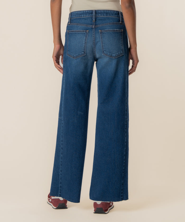 Meg HR Wide Leg Raw Hem