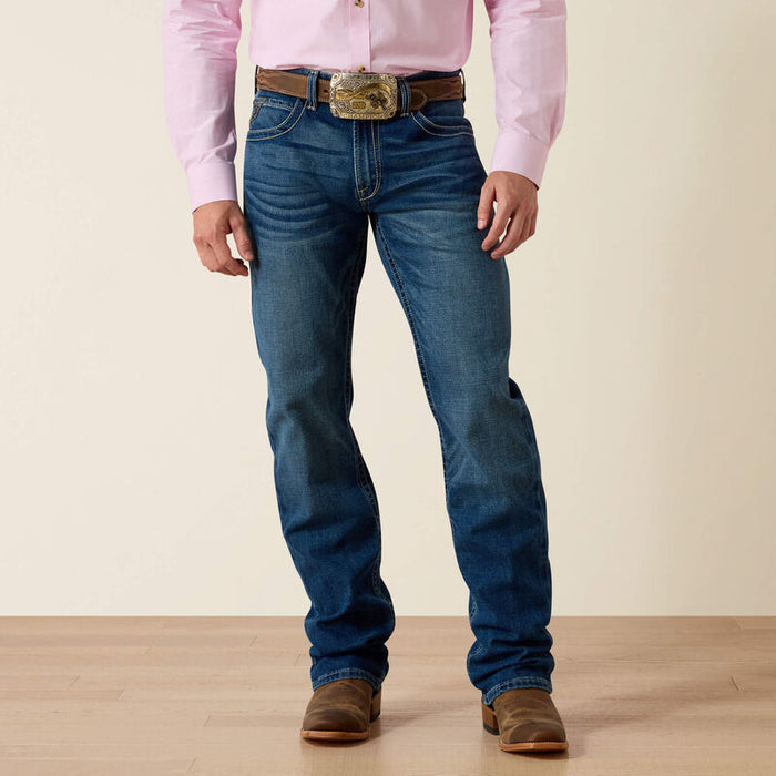 Men's Ariat Mc5 straight leg jeans. Front view