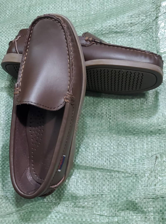 Men's Brown Leather Loafer  sebago Shoes