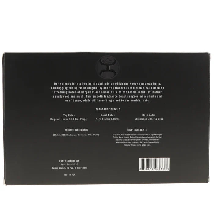 Hooey Black fragrance set. Rear View