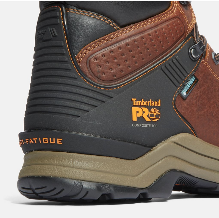 Men's Timberland Pro®6 Inch Hypercharge Comp Toe Waterproof Brown Work boot