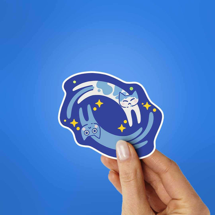Milky Way Meow Sticker - Stickers | STICK IT UP
