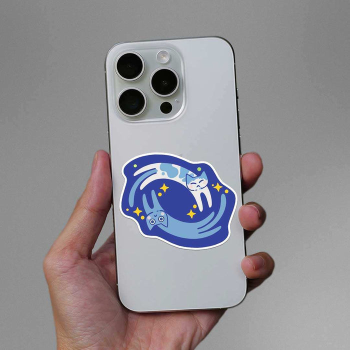 Milky Way Meow Sticker - Stickers | STICK IT UP