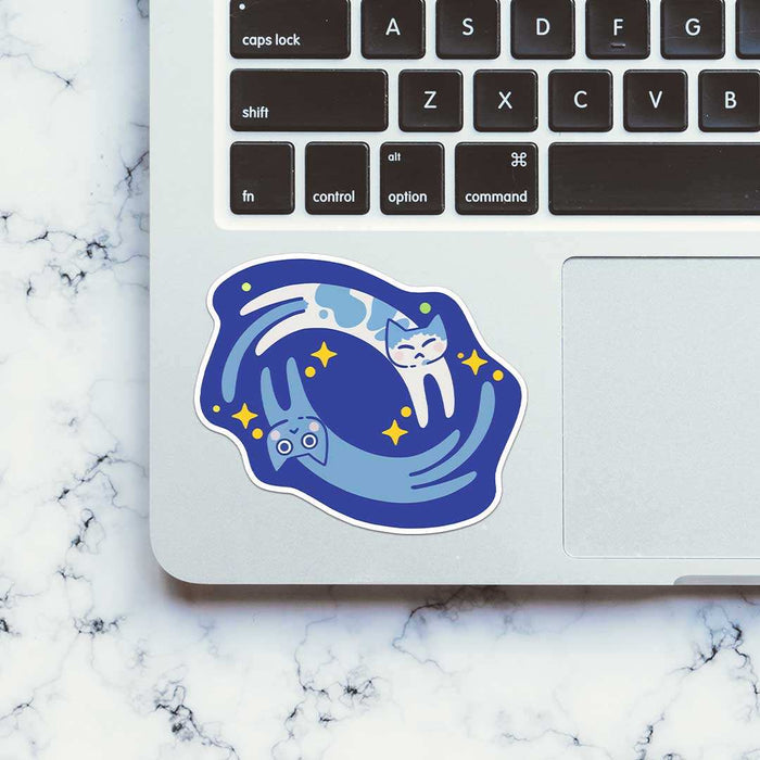 Milky Way Meow Sticker - Stickers | STICK IT UP