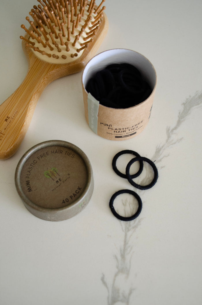 Mini Cotton + Rubber Hair Ties