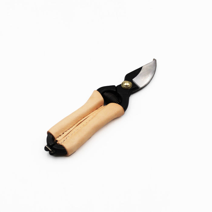 Mini Pruning Shears with Leather Handles
