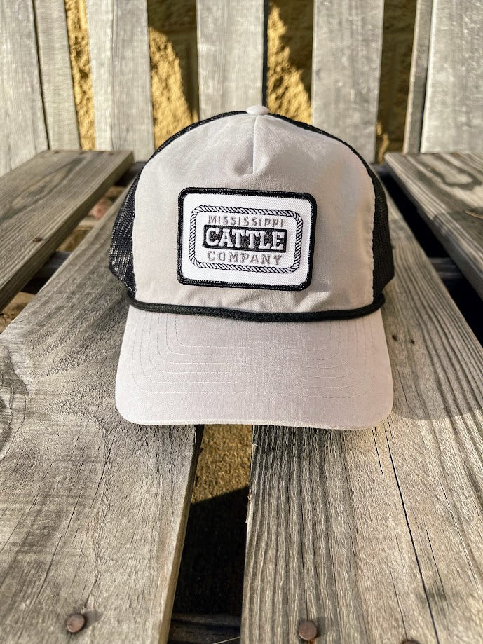 Mississippi Cattle Company "License Plate #3" Patch Richardson 939 Snap Back Cap Grey/ Black Clearance