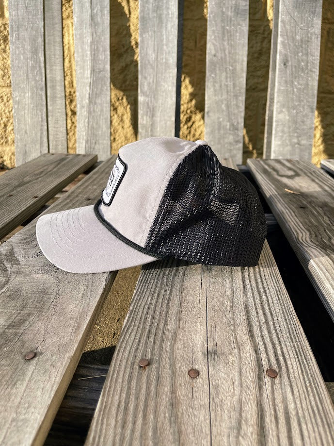 Mississippi Cattle Company "License Plate #3" Patch Richardson 939 Snap Back Cap Grey/ Black Clearance