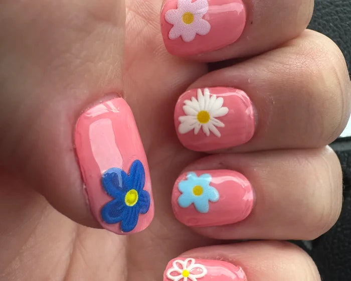 Mixed Daisies Nail Art Decals