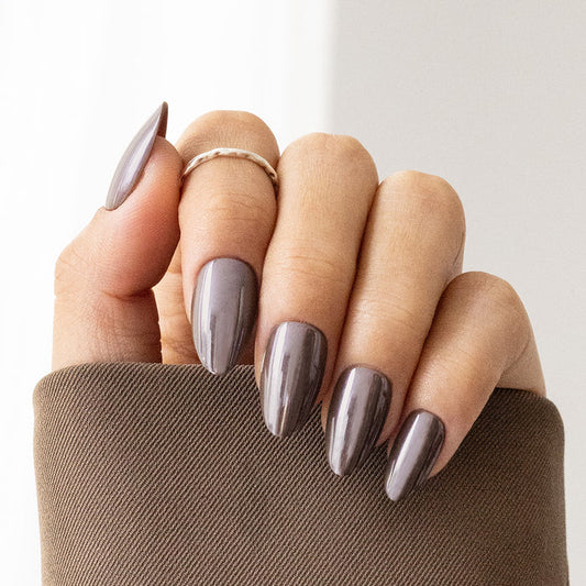 Mocha Chrome | Short Almond | SALON PRESS™