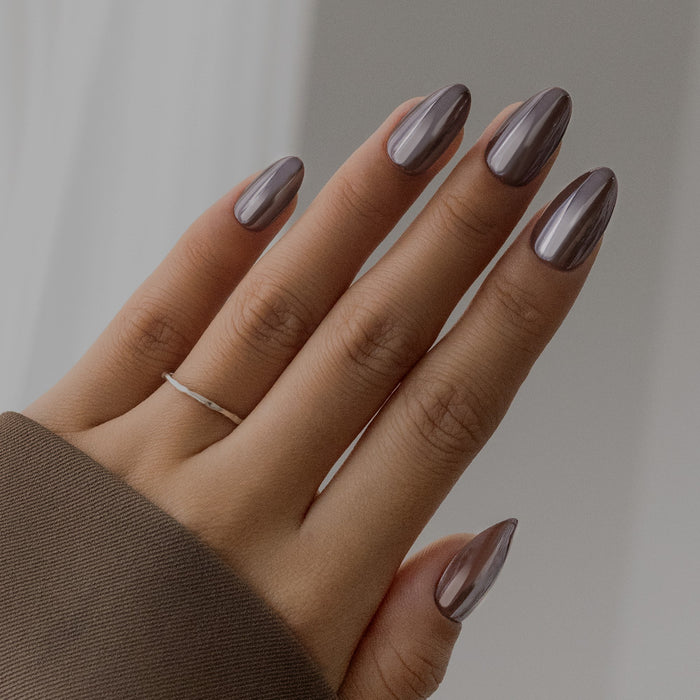 Mocha Chrome | Short Almond | SALON PRESS™
