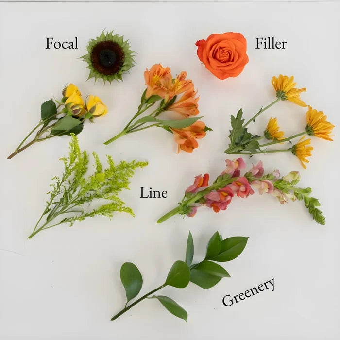 Modern Sunflower Bouquet Bar Flower Kit Vase - Image