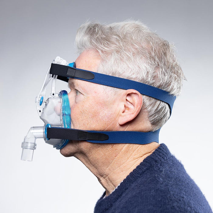 Side View of Man Wearing a Mojo Full Face Mask