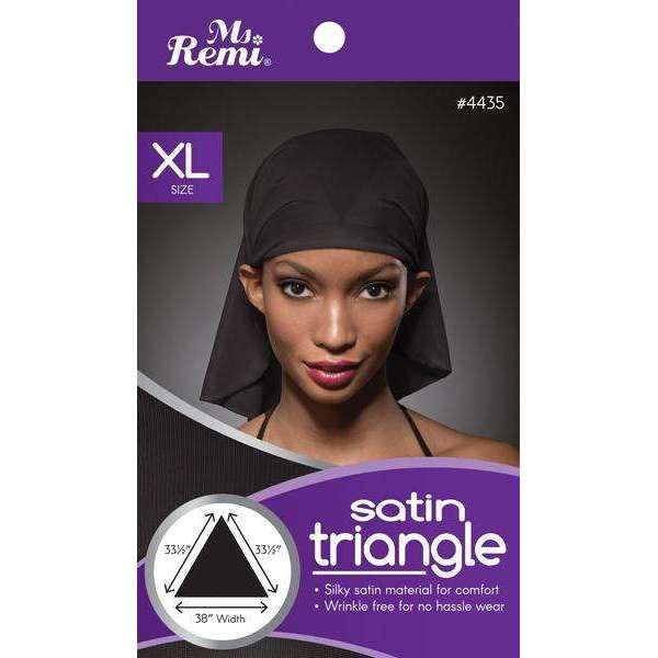 Ms. Remi Satin Triangle X-Large, 1 Count, Black