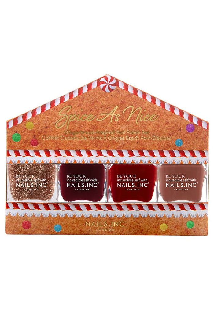 Nails Inc. Spice As Nice 4-piece Nail Polish Set Christmas 2021