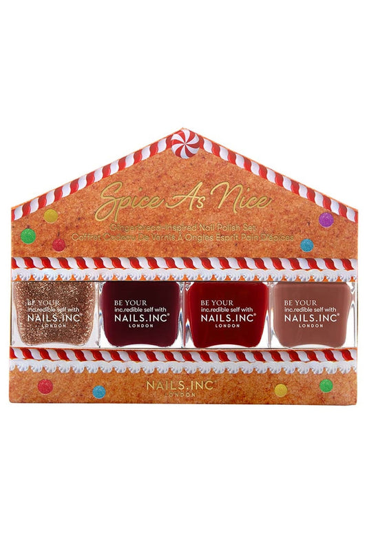 Nails Inc. Spice As Nice 4-piece Nail Polish Set Christmas 2021