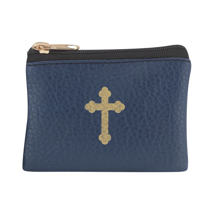 Navy Cross Rosary Pouch