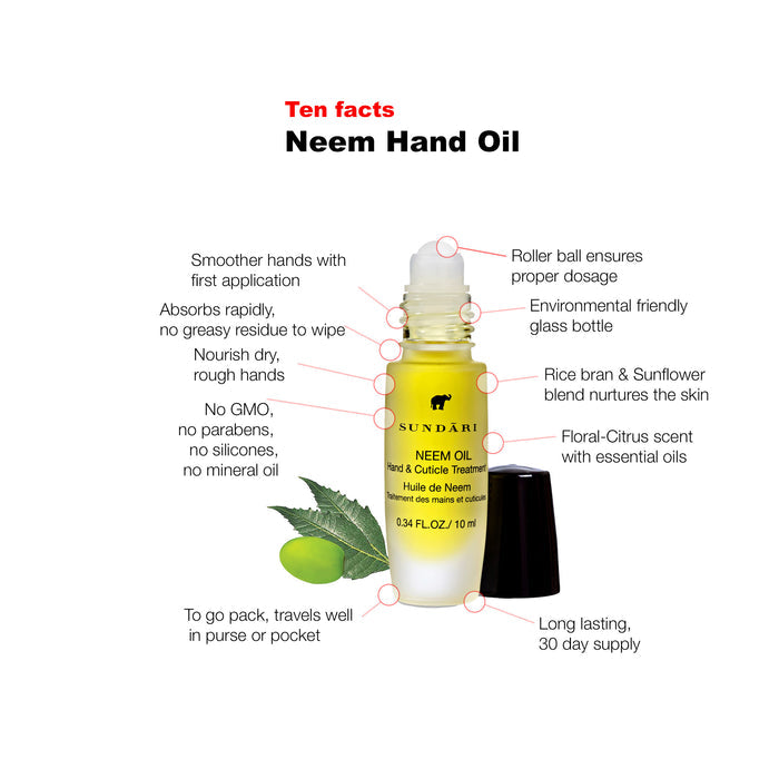 Neem Hand and Cuticle Treatment Oil - SUNDÃRI