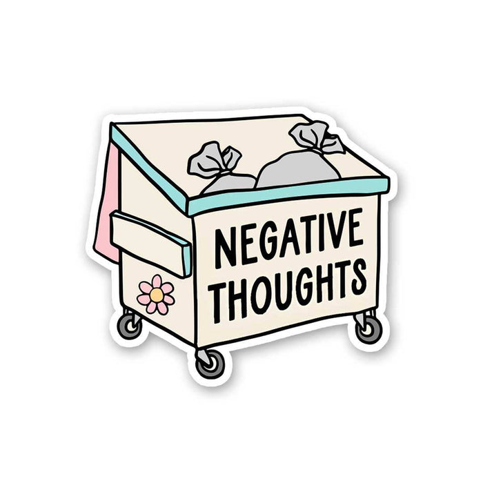 Negative Thoughts Sticker - Stickers | STICK IT UP
