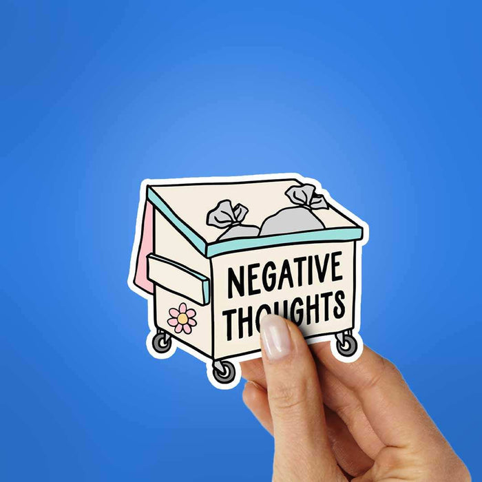 Negative Thoughts Sticker - Stickers | STICK IT UP