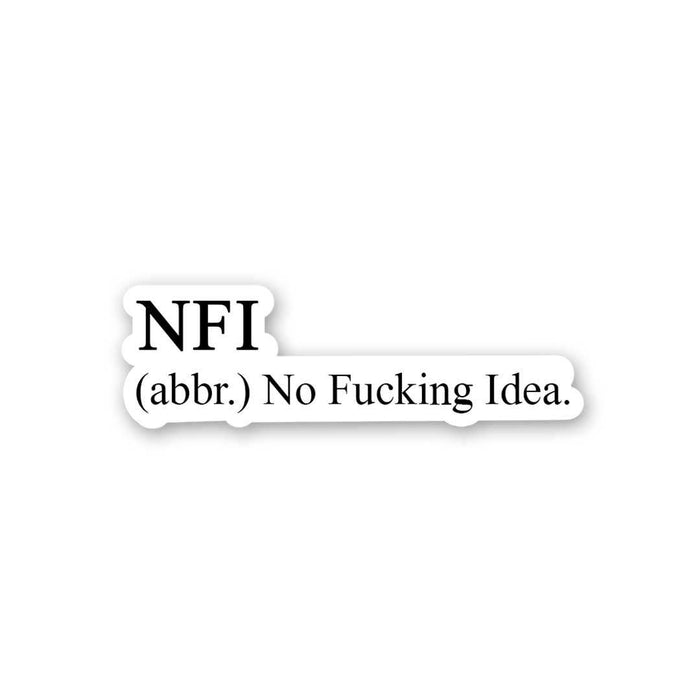 Nfi Sticker - Stickers | STICK IT UP