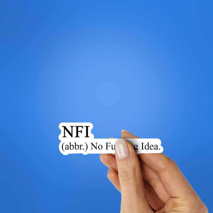 Nfi Sticker - Stickers | STICK IT UP