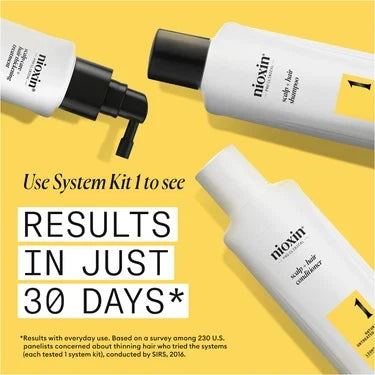 Nioxin System 1 Kit - For Natural Hair with Light Thinning