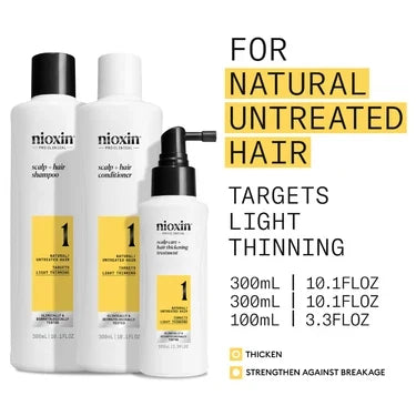 Nioxin System 1 Kit - For Natural Hair with Light Thinning