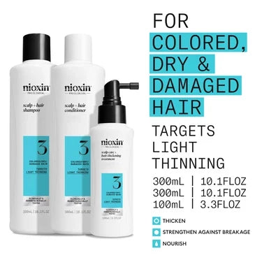 Nioxin System 3 Kit - For Coloured Hair with Light Thinning