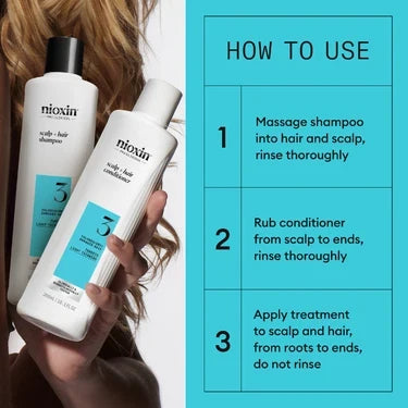 Nioxin System 3 Kit - For Coloured Hair with Light Thinning
