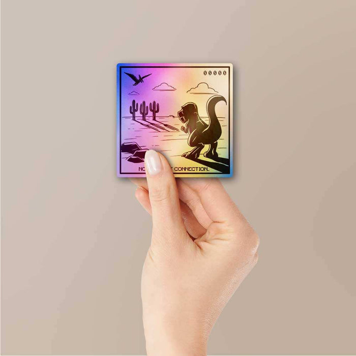 No Internet Connection Holographic Sticker - Holographic stickers | STICK IT UP