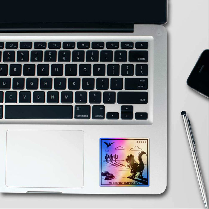 No Internet Connection Holographic Sticker - Holographic stickers | STICK IT UP