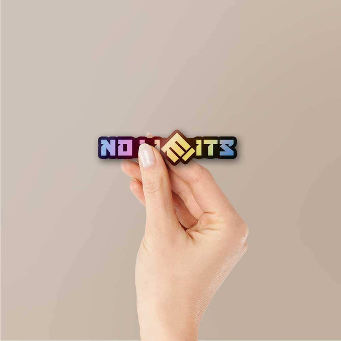 No Limits Holographic Sticker - Holographic stickers | STICK IT UP