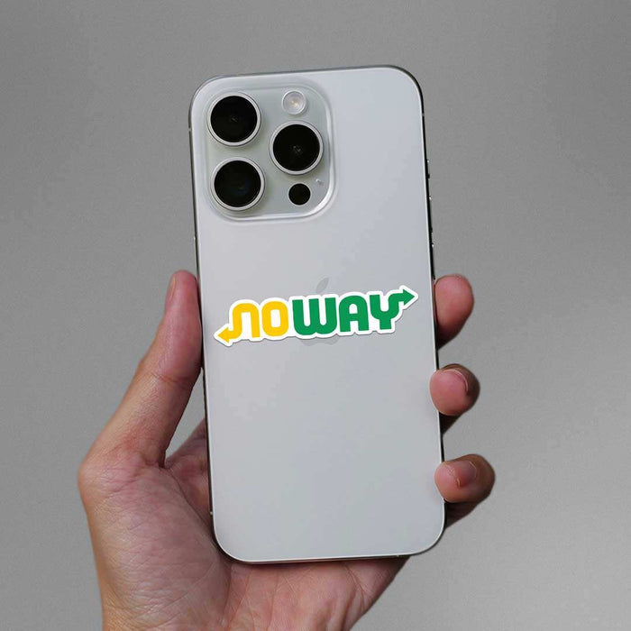 No Way Sticker - Stickers | STICK IT UP